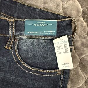Maurices Dark Blue Boot Cut Jeans
